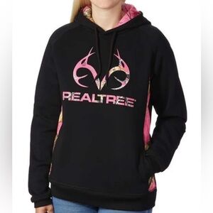 Realtree Hoodie Small black and pink camo